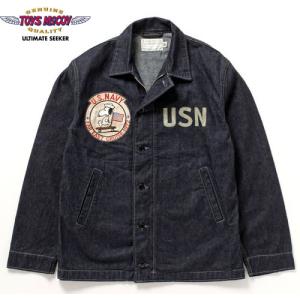 トイズマッコイ TOYS McCOY TMJ2404　U.S.NAVY DENIM UTILITY JACKET SNOOPY " FAR EAST CRUISE " デニム　ユーティリティー　ジャケット　スヌーピー　