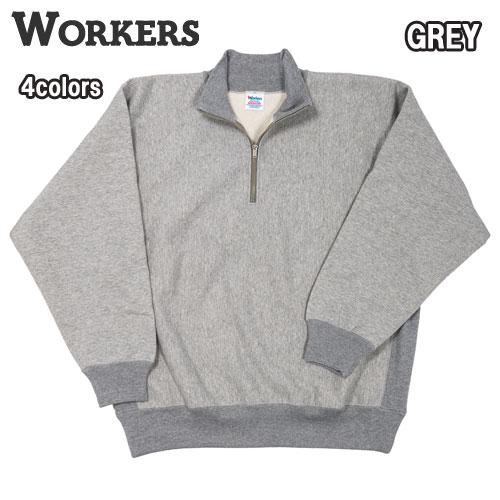 ワーカーズ WORKERS Trico Tag Sweat, Half Zip,　リバースタイプ　ハ...