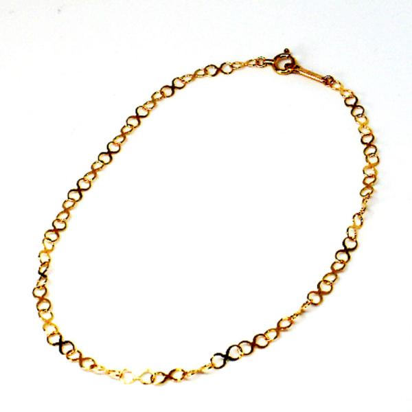 K10 インフィニティ 無限大デザインブレスレット 15cm, 18cm, 21cm