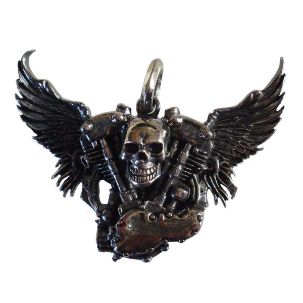 人気アメリカンバイクエンジン　シルバー925　ナックルヘッドペンダント