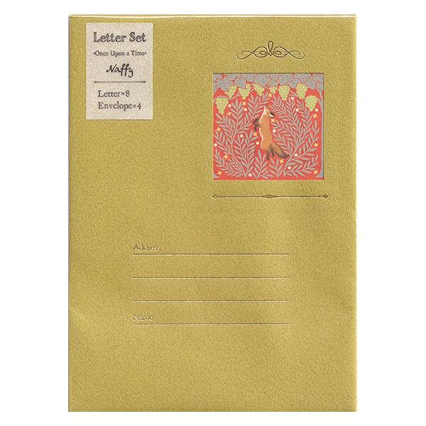 Naffyレターセット きつねとぶどう 便箋8枚＆封筒4枚 K12-AHJ-397 ACTIVE 8...