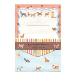 ミニミニレターセット 犬柄 便箋8枚+封筒4枚 CGMML1009 クリエイトG 40個までネコポス便可能