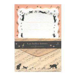 ミニミニレターセット 猫柄 便箋8枚+封筒4枚 CGMML1010 クリエイトG 40個までネコポス便可能