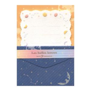 ミニミニレターセット 月柄 便箋8枚+封筒4枚 CGMML1014 クリエイトG 40個までネコポス便可能