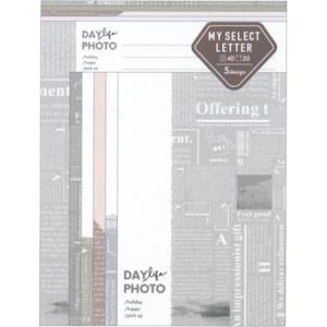 マイセレクトレターセット デイライフフォト 便箋5柄40枚＆封筒5柄20枚 108593│CRUX 2個までネコポス便可能 M在庫-2-D3