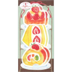 ストロベリービュッフェダイカットミニレターセット いちごタルト 便箋3柄6枚＆封筒3枚 LT601 古川紙工 12個までネコポス便可能