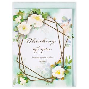 グリーティングカード ホワイトローズ EAP-801-311 多目的│Hallmark 12枚までネコポス便可能 M在庫-2-C2