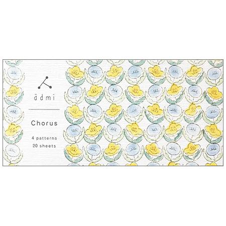 admi一筆箋 Chorus 4柄20枚入り 20-472 表現社 15冊までメール便可能[M在庫-...