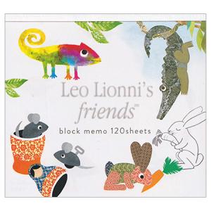 レオ・レオニブロックメモ Leo Lionni's friends 4柄120枚 22-905 6個までメール便可能 表現社 M在庫-2-C3