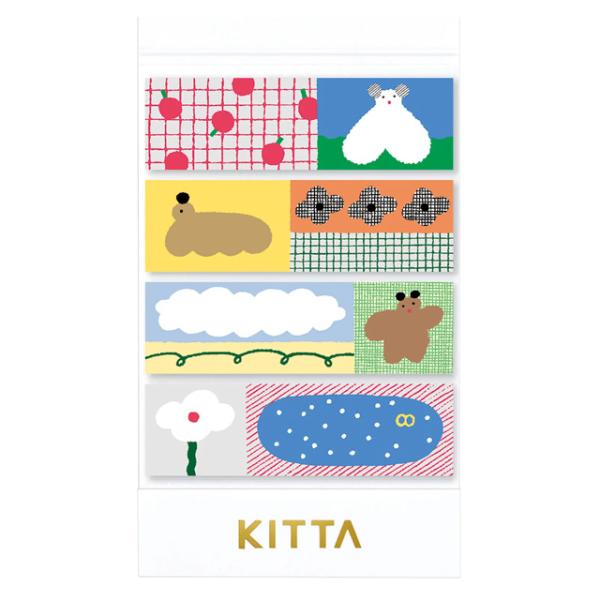 KITTA サンポ 15mm幅 4柄各10枚 KIT075 キングジム 30個までメール便可能 M在...