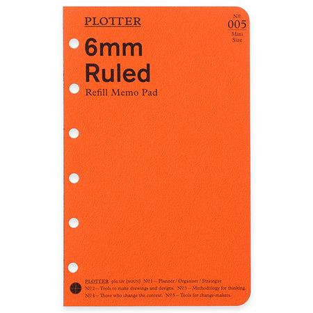 PLOTTERメモパッド6mm罫線　ミニサイズ　80枚　77716425｜knox　8冊までネコポス...