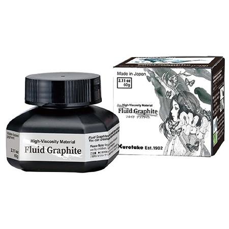 Fluid Graphiteフルイドグラファイト　60g　CE900-6　高粘度インク｜呉竹　ネコポ...