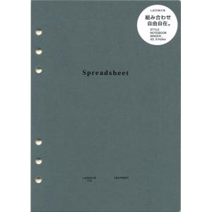 スタイルノートブック リフィルタイプ スプレッドシート A5サイズ LGF28-45 LACONIC 12冊までメール便可能 M在庫
