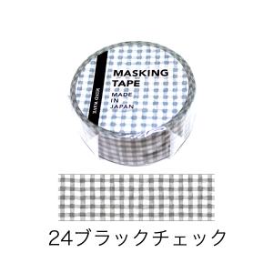 マスキングテープ 模様 チェック 15mm幅 ...の詳細画像1