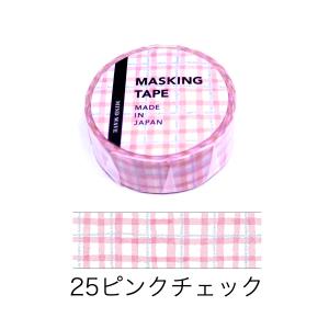マスキングテープ 模様 チェック 15mm幅 ...の詳細画像2