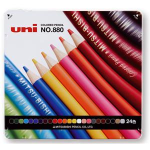 色鉛筆880級　24色セット　K88024CPN｜三菱鉛筆　1個のみネコポス便可能