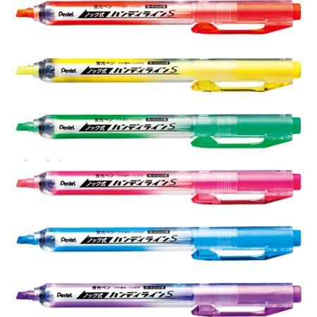 ハンディライン・エス　SXNS15　詰め替え式の蛍光ペン｜ぺんてる　※30本までネコポス便可能