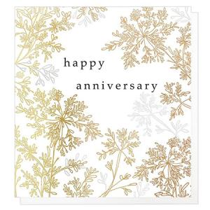 キャロラインガードナーアニバーサリーカード リーフゴールド 1枚入 LEA005 グリーティングカード│SPB 10個までネコポス便可能 M在庫-2-C2