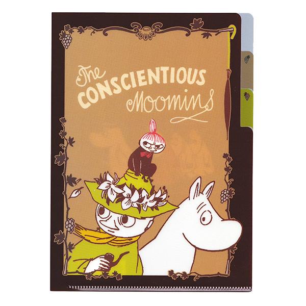 ムーミン3ポケットクリアファイル チョコレート A5サイズ S2172097 サンスター 20個まで...