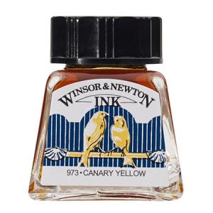 ドローイングインク14ml　カナリアイエロー　123C　カラーインク｜WINSOR&NEWTON　ネコポス便不可