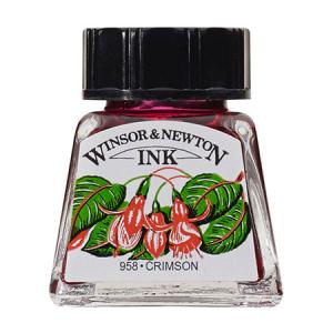 ドローイングインク14ml　クリムソン　203C　カラーインク｜WINSOR&NEWTON　ネコポス便不可
