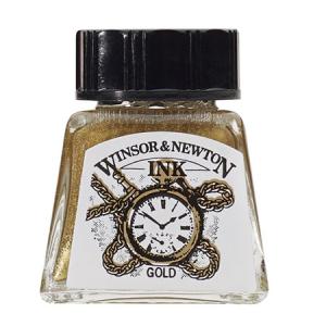 ドローイングインク14ml　ゴールド　283B　カラーインク｜WINSOR&NEWTON　ネコポス便不可