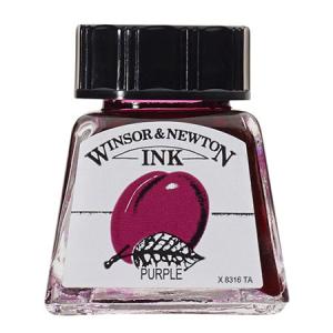 ドローイングインク14ml　パープル　542C　カラーインク｜WINSOR&NEWTON　ネコポス便不可