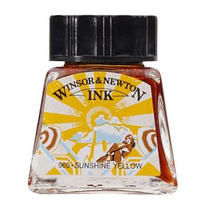 ドローイングインク14ml　サンシャインイエロー　633C　カラーインク｜WINSOR&NEWTON　ネコポス便不可