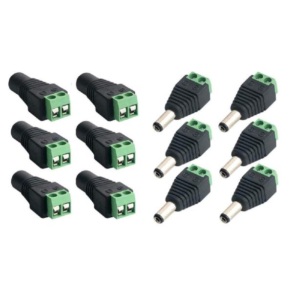 Wave Connecting  2種類 12個セット 自作 5.5mm x 2.1mm DC 12...