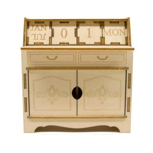 アゾンインターナショナル Wooden Art ki-gu-mi ライティングデスク カレンダー