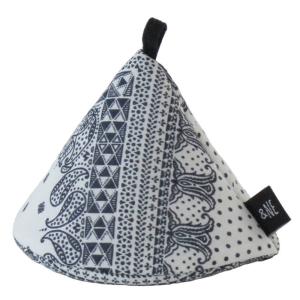 アンドエヌイー(&NE) アンドエヌイー(＆NE) 三角鍋つかみ ペイズリーホワイト NHK-048-PEWH