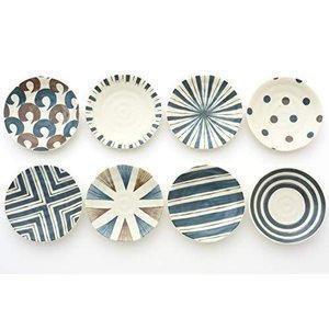 ヤマ吾陶器 美濃焼 手づくり風モダン小皿