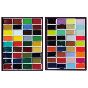 吉祥 吉祥 日本画用絵具 角顔彩上製 72色