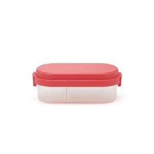 三好製作所 三好製作所 GEL-COOL plus クリアランチボックス 保冷剤一体型 ドーム M チェリーピンク 0101-0224