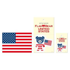 ムーングラフィックス ステッカー ポストカード 国旗 アメリカ SET49