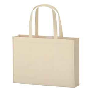 丸玉工業 手提げ袋 ソフトバッグ A3サイズ ベージュ 10枚 マチ付き