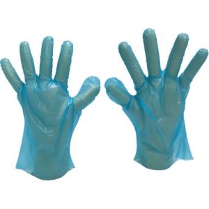 エフピコ商事:エフピコ WエンボスGLOVE23 ブルー L 袋 YGD0 オレンジブック 1158720