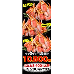 約45〜63本 1.5kg 大型お刺身用ズワイ...の詳細画像4