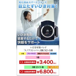3個 いびき対策バンド スノアストッパー イビ...の詳細画像1