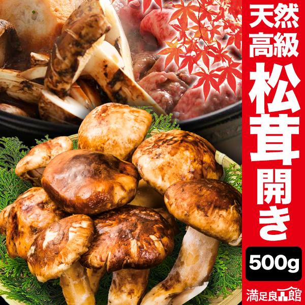 500g 天然松茸 開き まつたけ マツタケ 松茸ご飯 炊き込みご飯 きのこ お吸い物 冷凍 お土産...