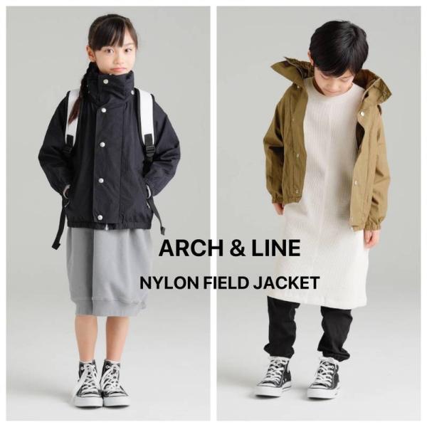 NYLON FIELD JACKET アーチアンドライン ブルゾン ジャケット アウター ミリタリー...