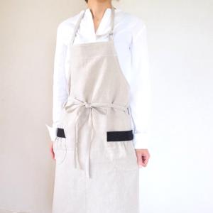 エプロン ヨーロッパ リネン カフェ 保育士 ...の詳細画像3
