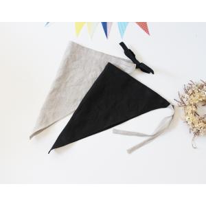 三角巾 ヨーロッパ リネン バイカラー 簡単 ...の詳細画像1