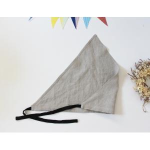 三角巾 ヨーロッパ リネン バイカラー 簡単 ...の詳細画像2
