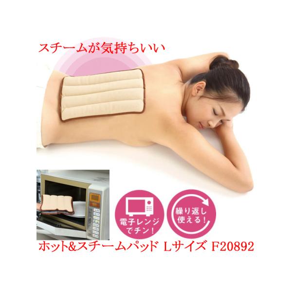 ホットパック 防寒 あったか 冬 ホット＆スチームパッド Ｌサイズ ベージュ