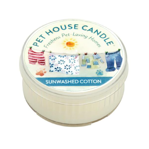 PET HOUSE キャンドル サンウォッシュドコットン S ソイワックス 消臭【tt】