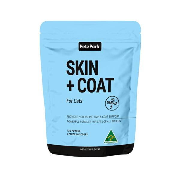 ペッツパーク 猫用 被毛 サプリメント スキン+コート 72g