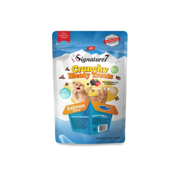 シグネチャー7 クランチーミーティー トリーツ サーモンフレーバー 50g