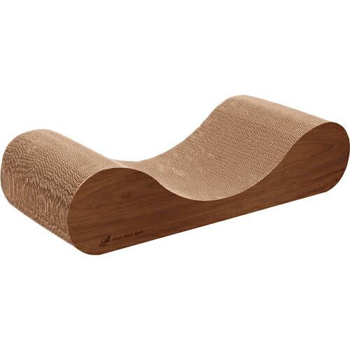 ミュー ガリガリソファSK インテリア ダルブラウン&amp;ミルベージュ（爪とぎ・爪みがき） 【F2】