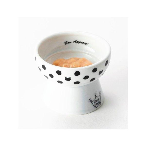 猫壱 おやつ皿 水玉